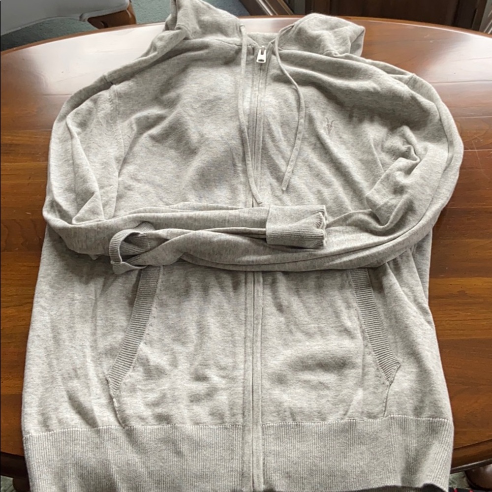 All saints men’s sweater zip up hoodie